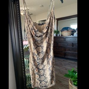 Nasty Gal Snake Print Dress
